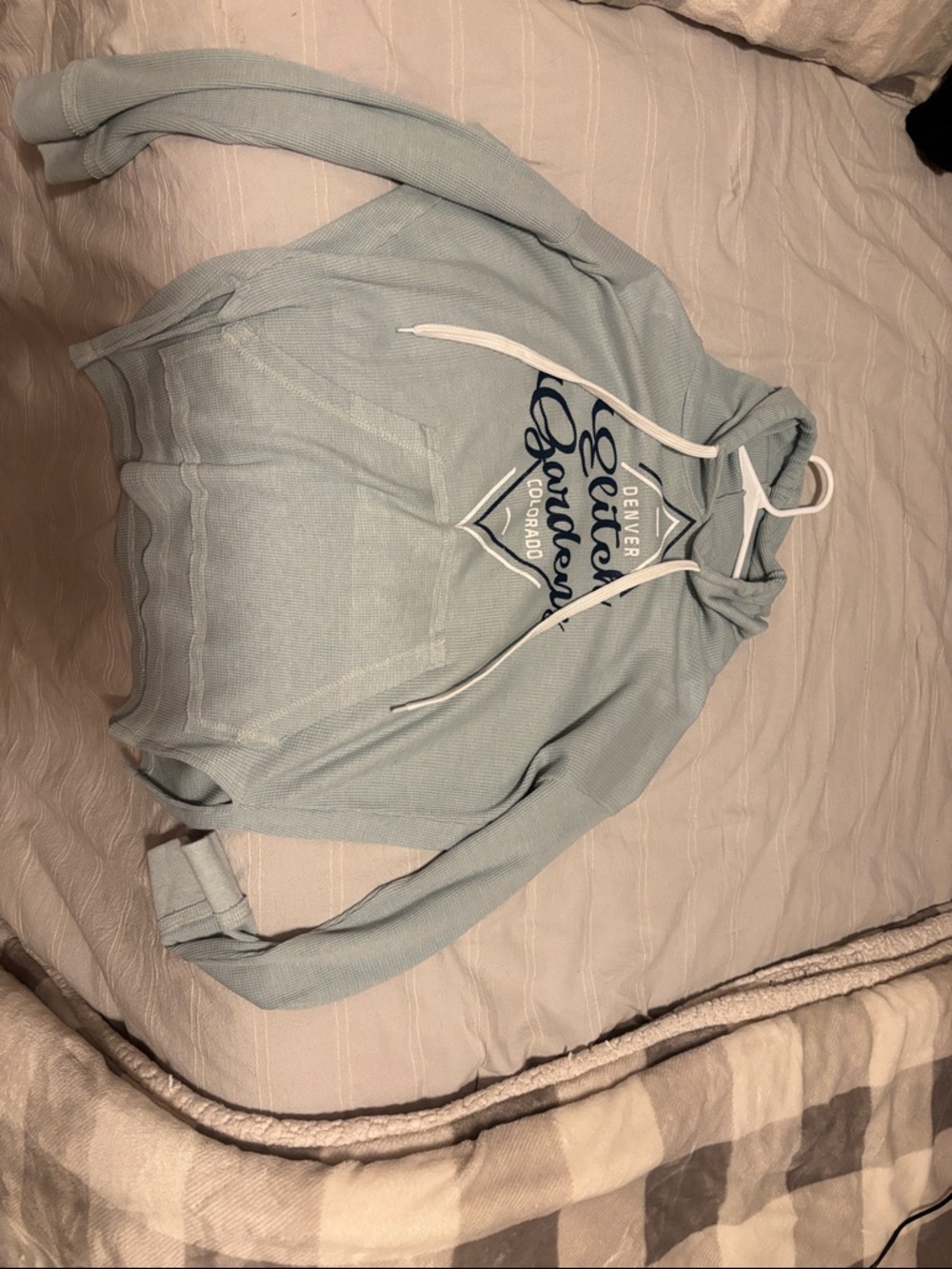 Denver Garden Light Blue Hoodie Sweater